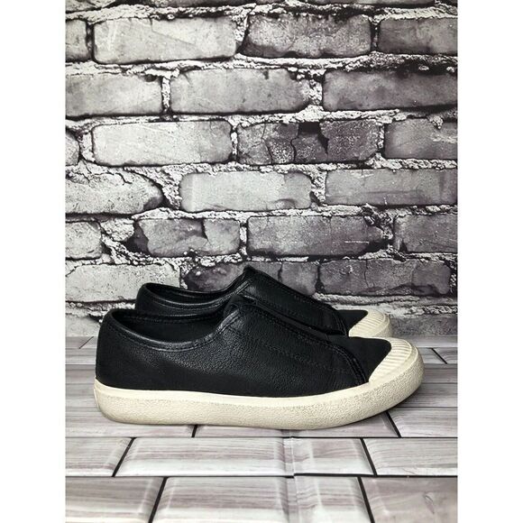 Frye Black Leather Slip On Comfort Casual Sneakers Shoes Women Sz 7M US/38EU - Picture 6 of 16